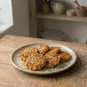 Galettes de légumes d’automne