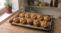 Pommes au four façon crumble